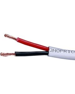 Monoprice Speaker Wire, CL2 Rated, 2-Conductor, 18AWG, 1000ft, White