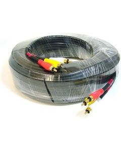 50FT Triple RCA Stereo Video Dubbing Composite Cable (3 x RG59U)