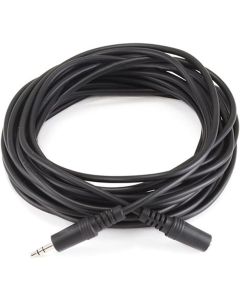 25ft 3.5mm Stereo Plug/Jack M/F Cable - Black [Electronics]