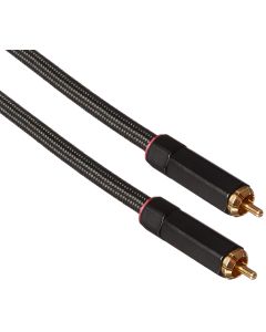 Monoprice Onix Series Digital Coaxial Audio/Video RCA Subwoofer CL2 Rated Cable, RG-6/U 75-ohm 25ft Black
